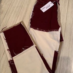 NWT - P.D.K. Paodikuai Arlita Patch Jeans